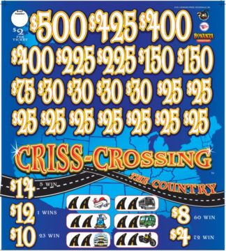 CRISS CROSSING THE COUNTRY