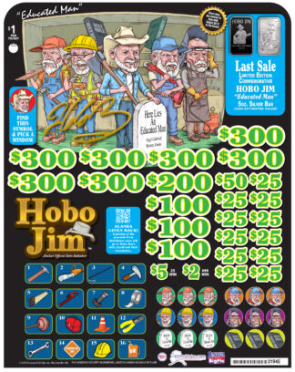 Hobo Jim - Educated Man - 5oz Silver Bar